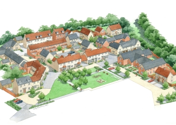 Artist's impression aerial view MGen Aerial view, MGen