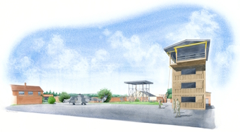 Part of a military base for RAF Reserves. Part of a military base for RAF Reserves.