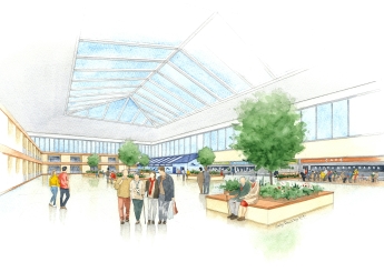 Internal view emphasising the spacious shopping area. Internal view emphasising the spacious shopping area..