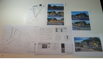The client provides plans, elevations and photos.