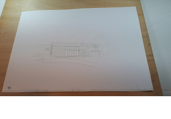 It is necessary to wet the paper so that it doesn’t wrinkle during the painting procedure. It is necessary to wet the paper so that it doesn’t wrinkle during the painting procedure.