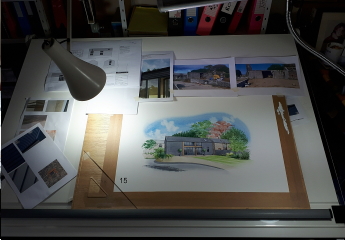 Last checks before cutting the painting off the board. Last checks before cutting the painting off the board.