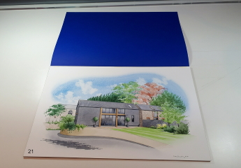 Picture is tacked lightly to the mount. Picture is tacked lightly to the mount.