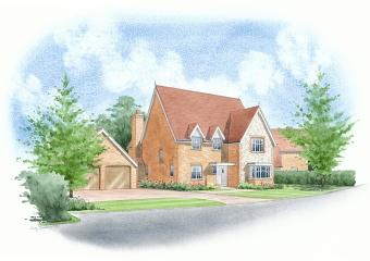 Part of a beautiful modern looking residential development.