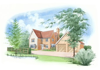 Another artist impression of a different part of the development in example 16.