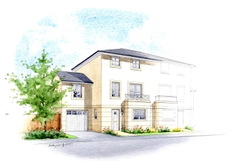 A proposed extension to an existing property.