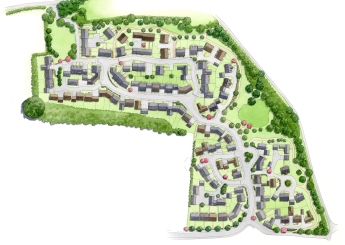Large residential area siteplan