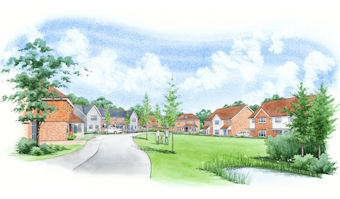 An intricate street view with several fine details An intricate street view with several fine details