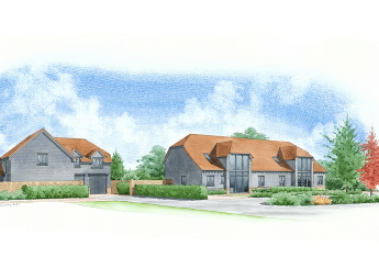 And finally, an impression of some houses with a different front view to the other houses in the development.